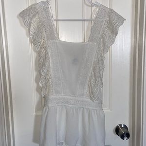 White lace top
